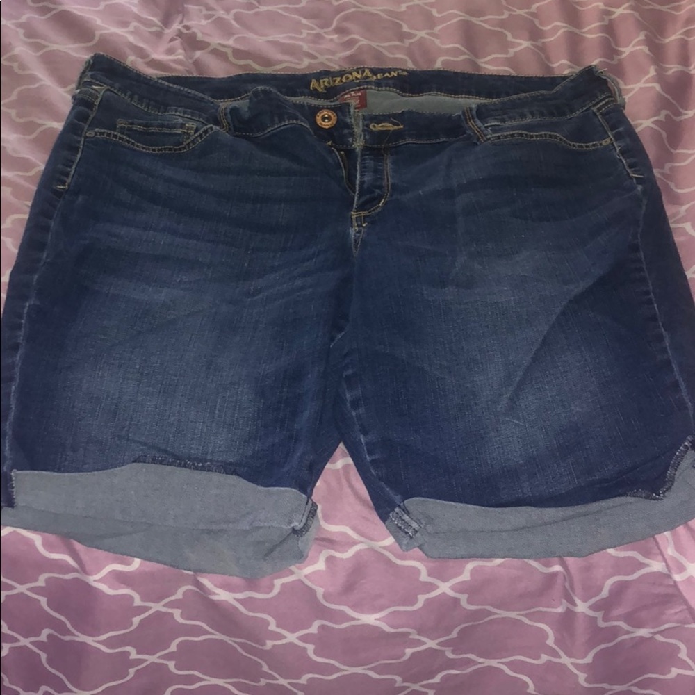 Blue jean shorts